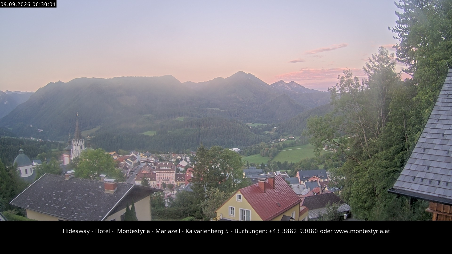 Archiv Foto Webcam Mariazell - Kalvarienberg