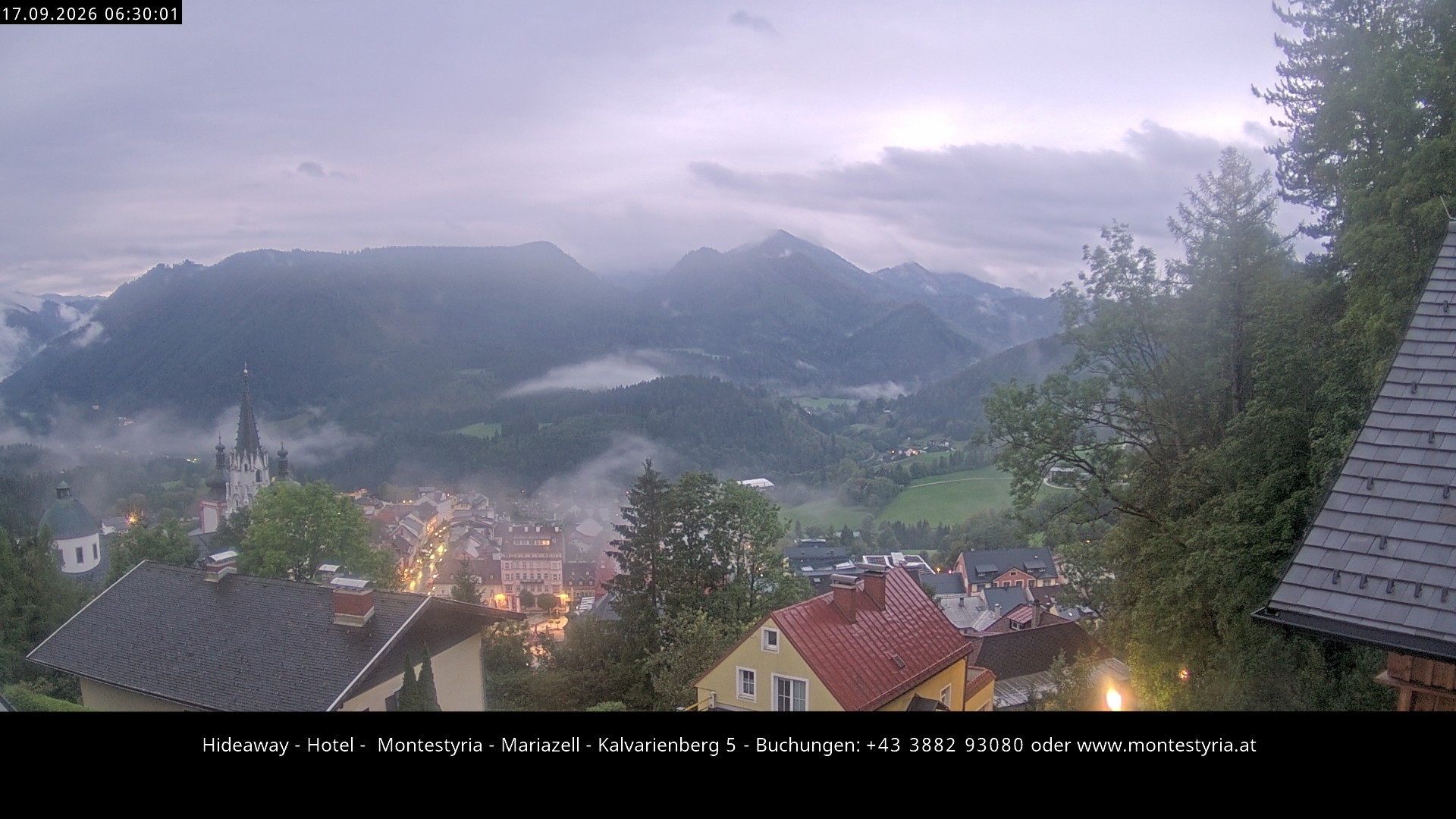 Archiv Foto Webcam Mariazell - Kalvarienberg