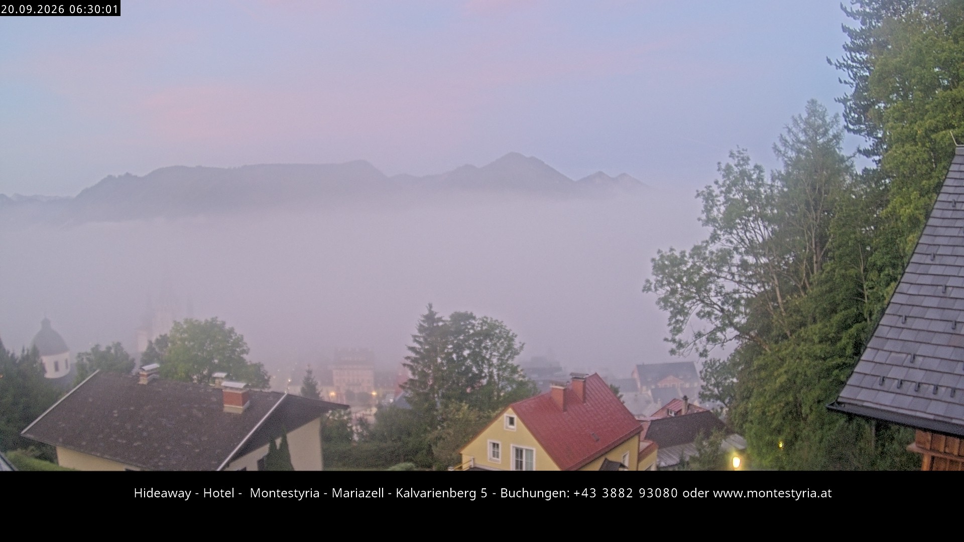 Archiv Foto Webcam Mariazell - Kalvarienberg