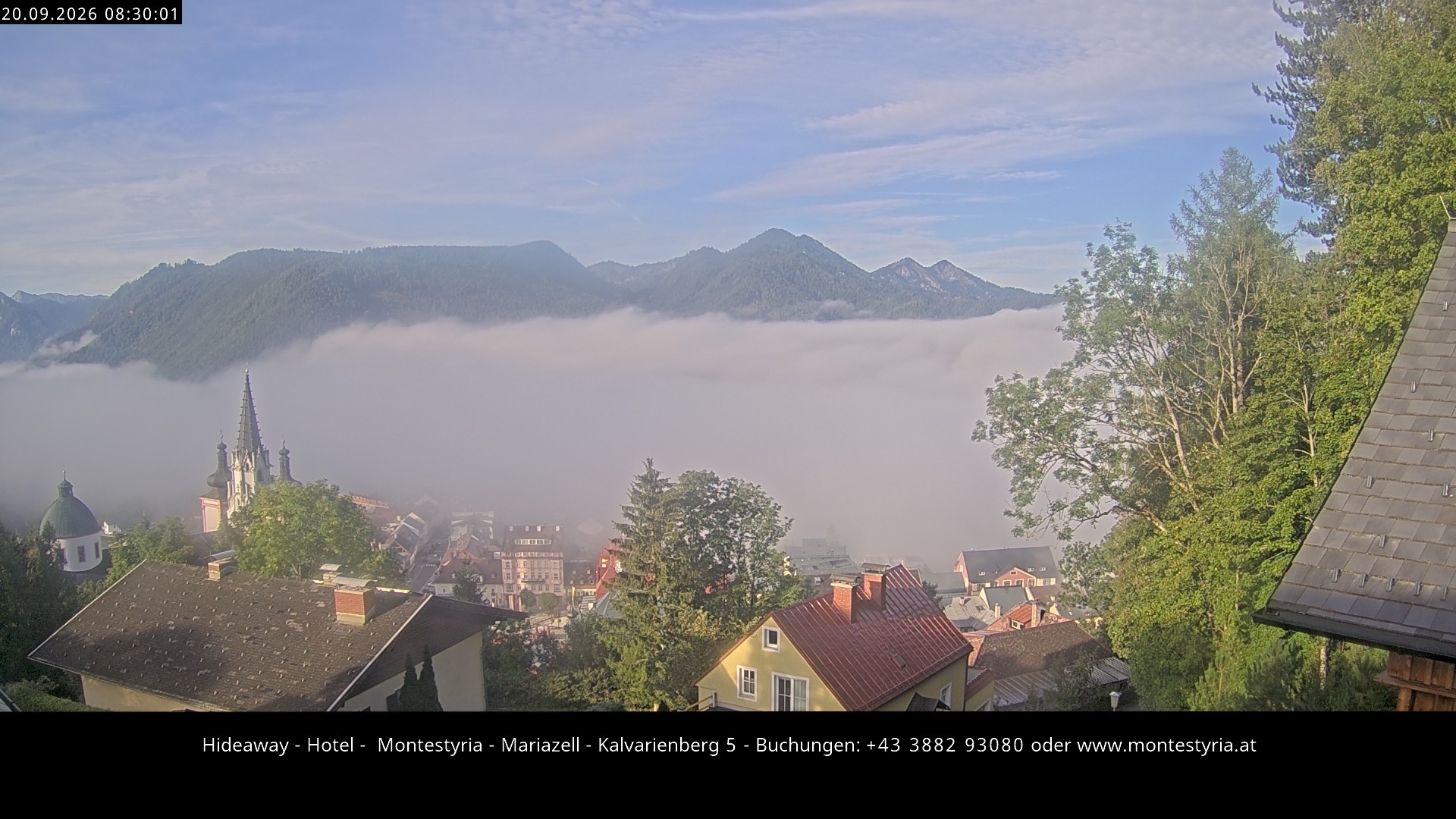Archiv Foto Webcam Mariazell - Kalvarienberg