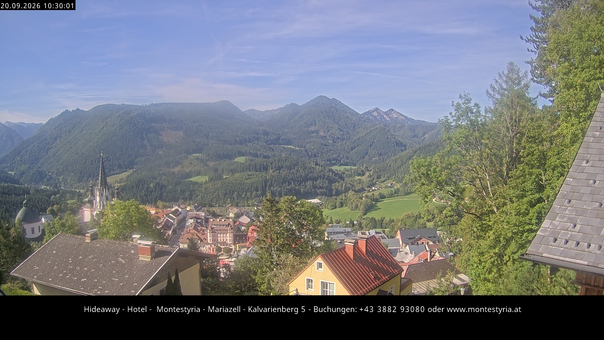 Archiv Foto Webcam Mariazell - Kalvarienberg