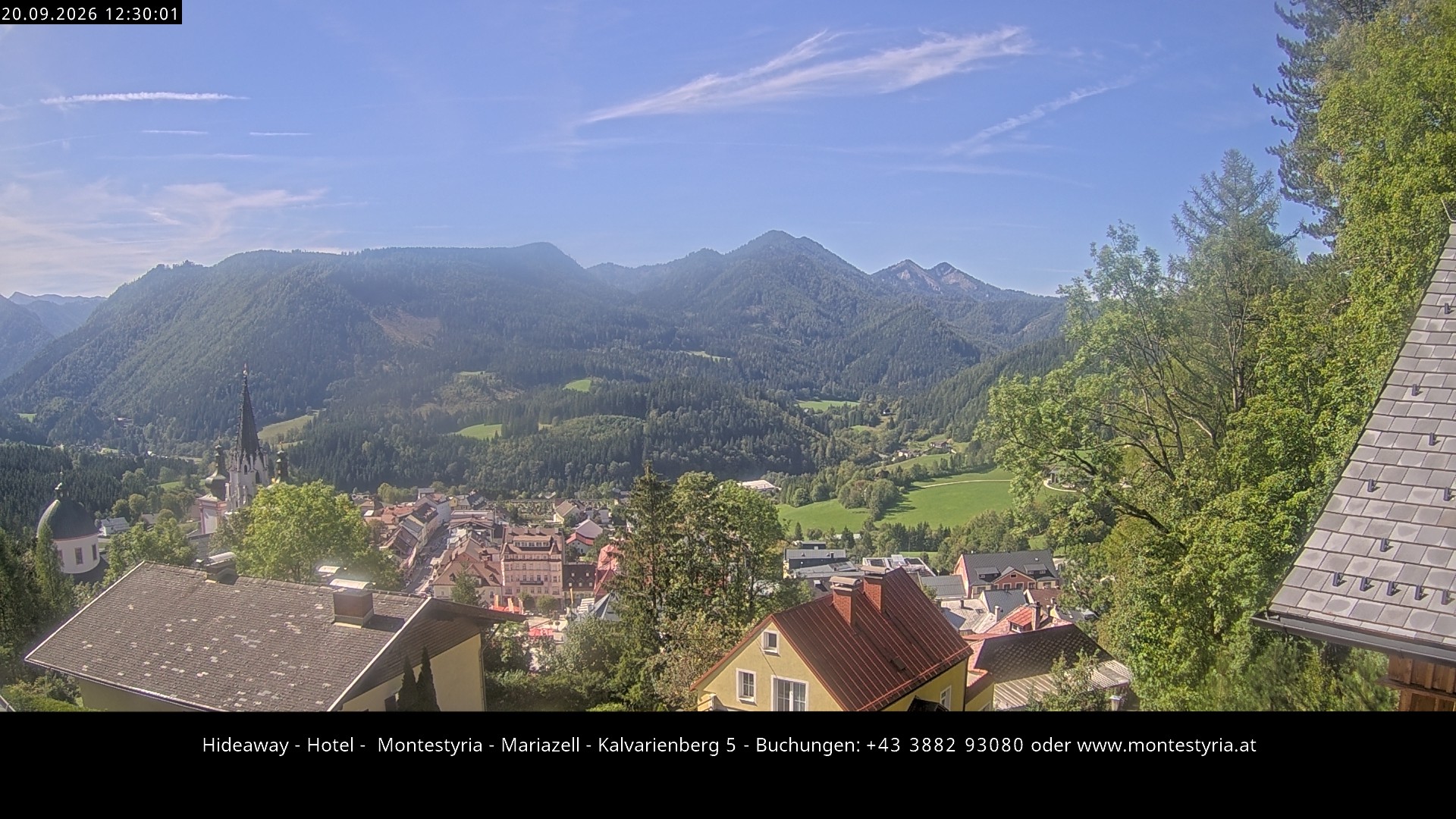 Archiv Foto Webcam Mariazell - Kalvarienberg