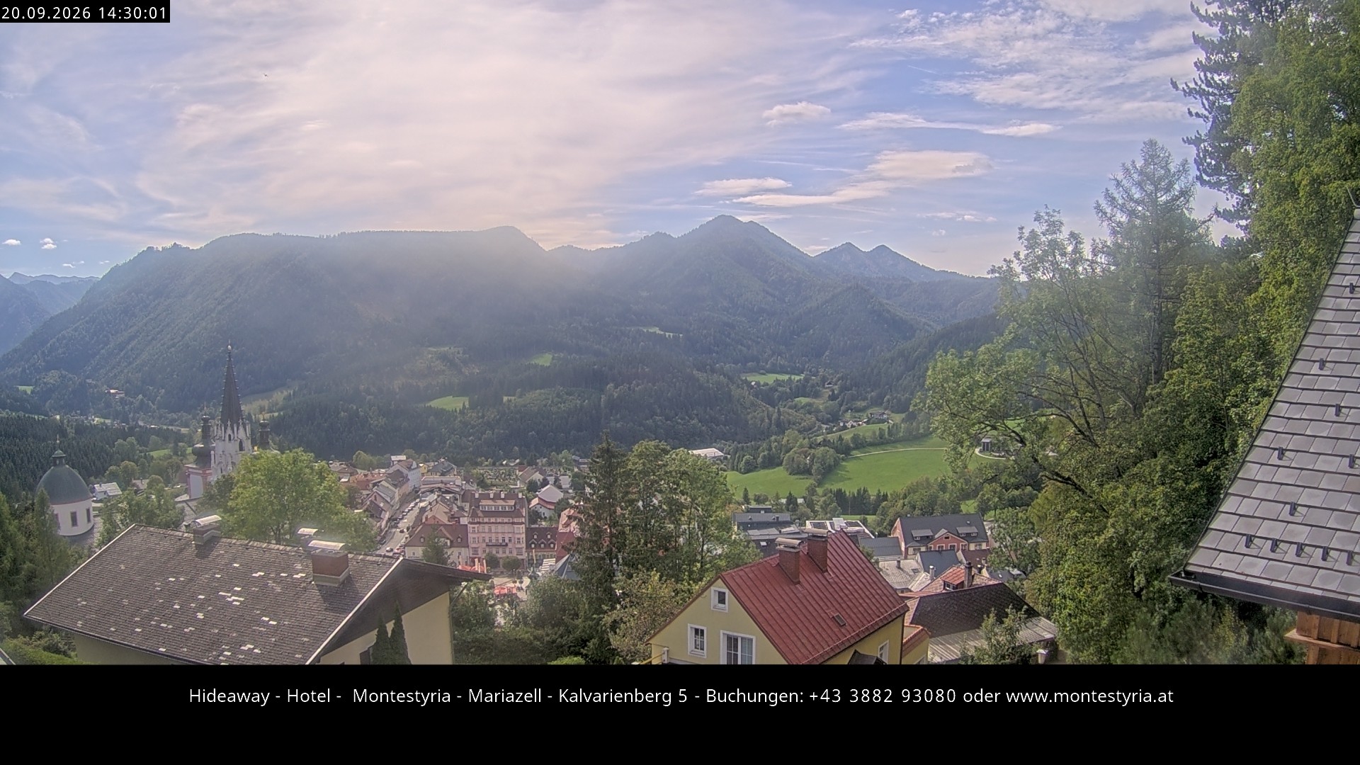 Archiv Foto Webcam Mariazell - Kalvarienberg