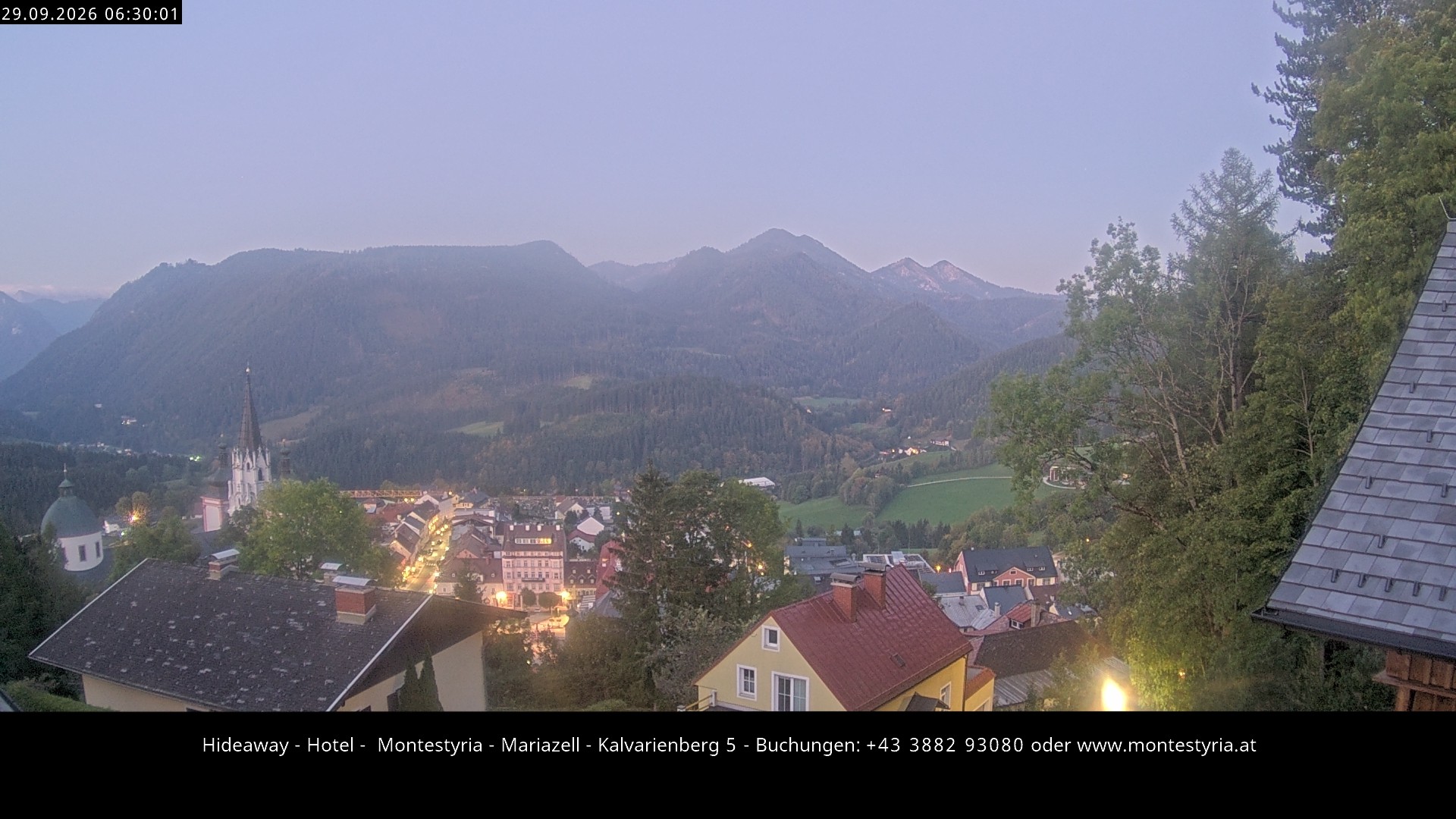 Archiv Foto Webcam Mariazell - Kalvarienberg