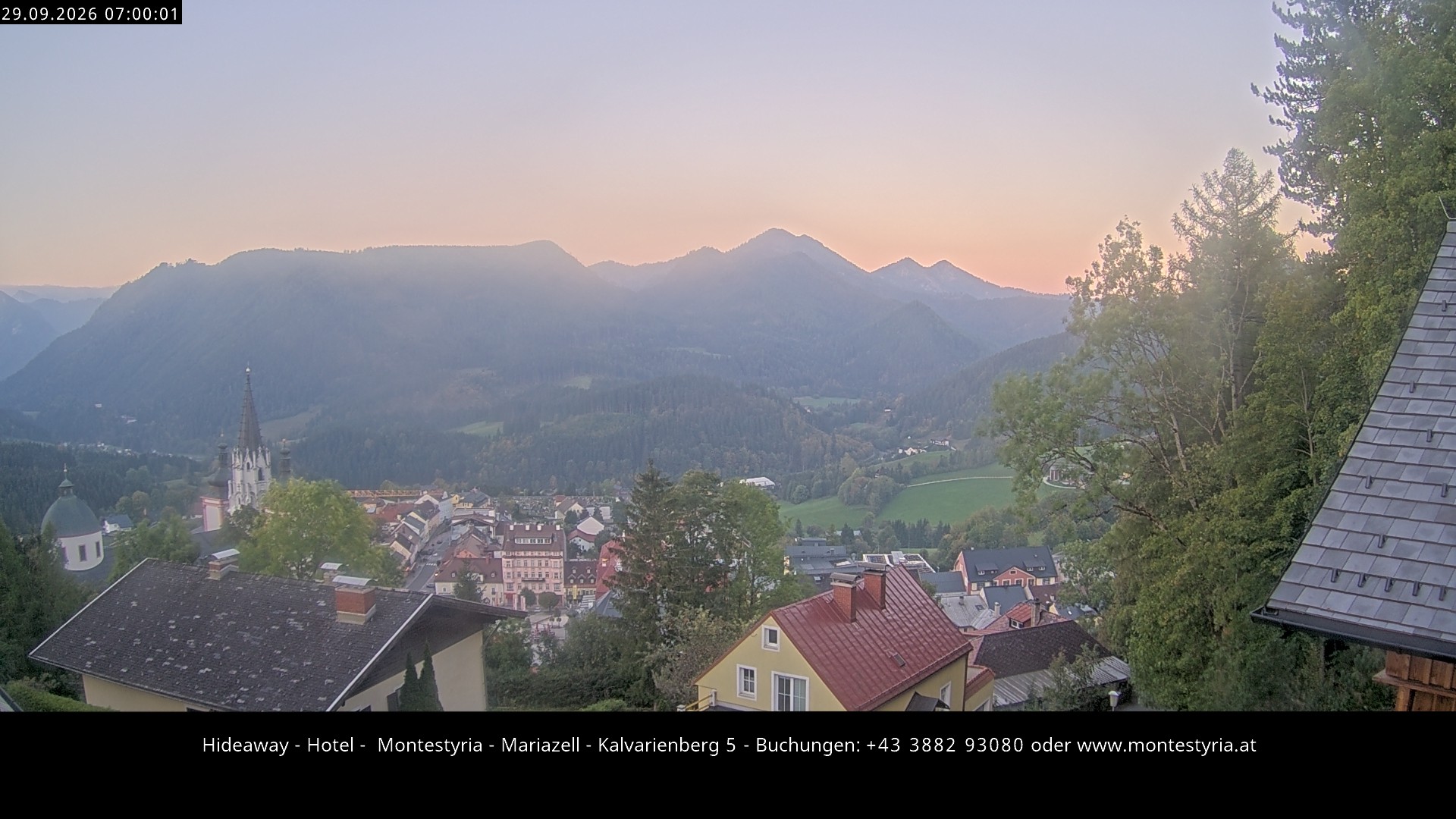 Archiv Foto Webcam Mariazell - Kalvarienberg