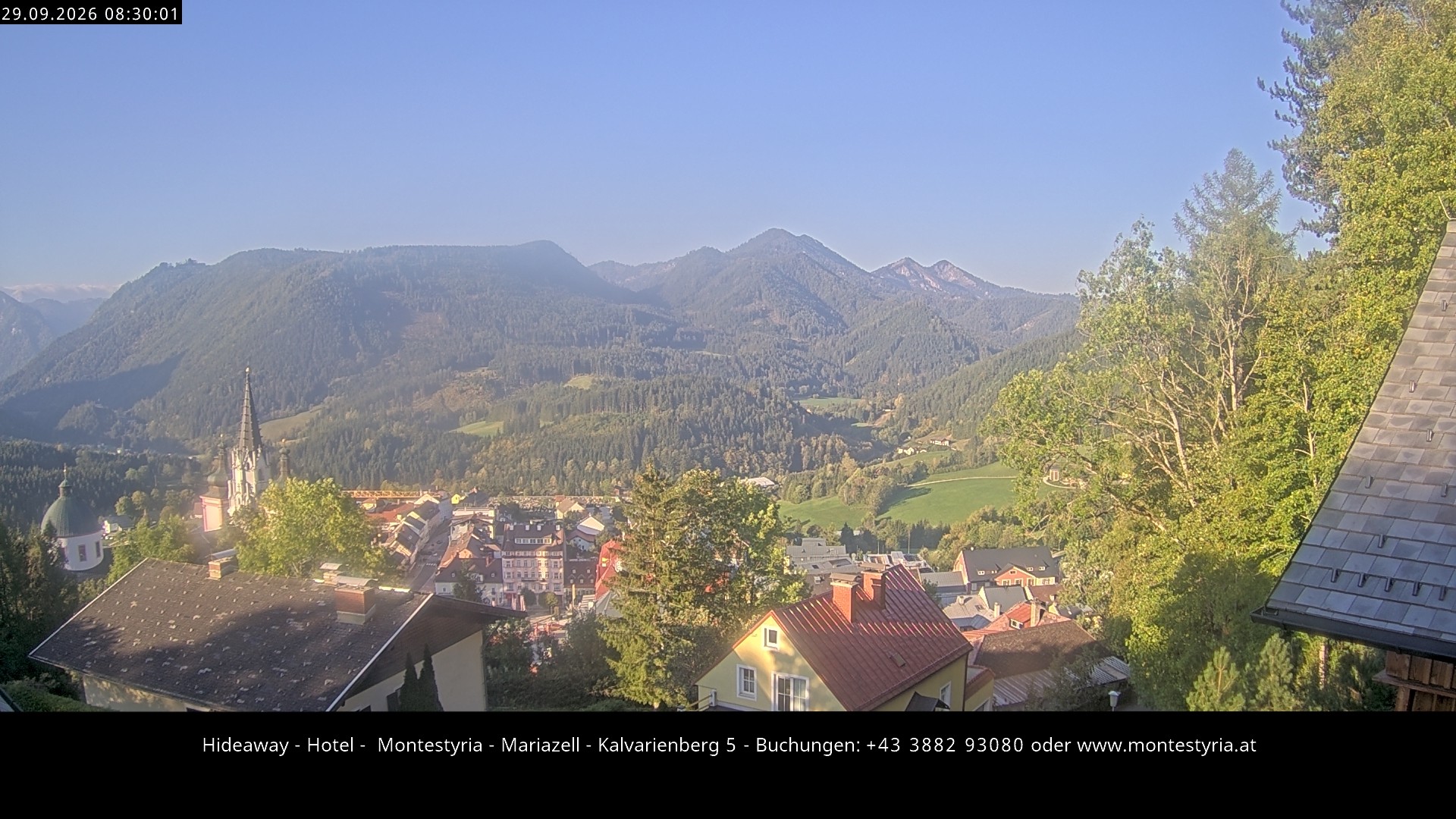 Archiv Foto Webcam Mariazell - Kalvarienberg