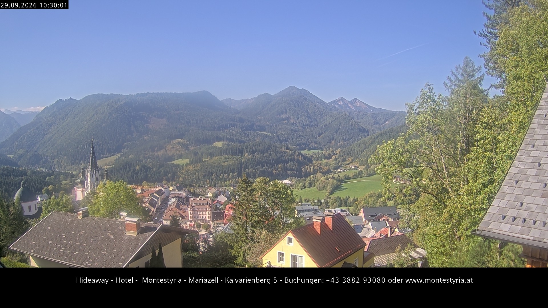 Archiv Foto Webcam Mariazell - Kalvarienberg