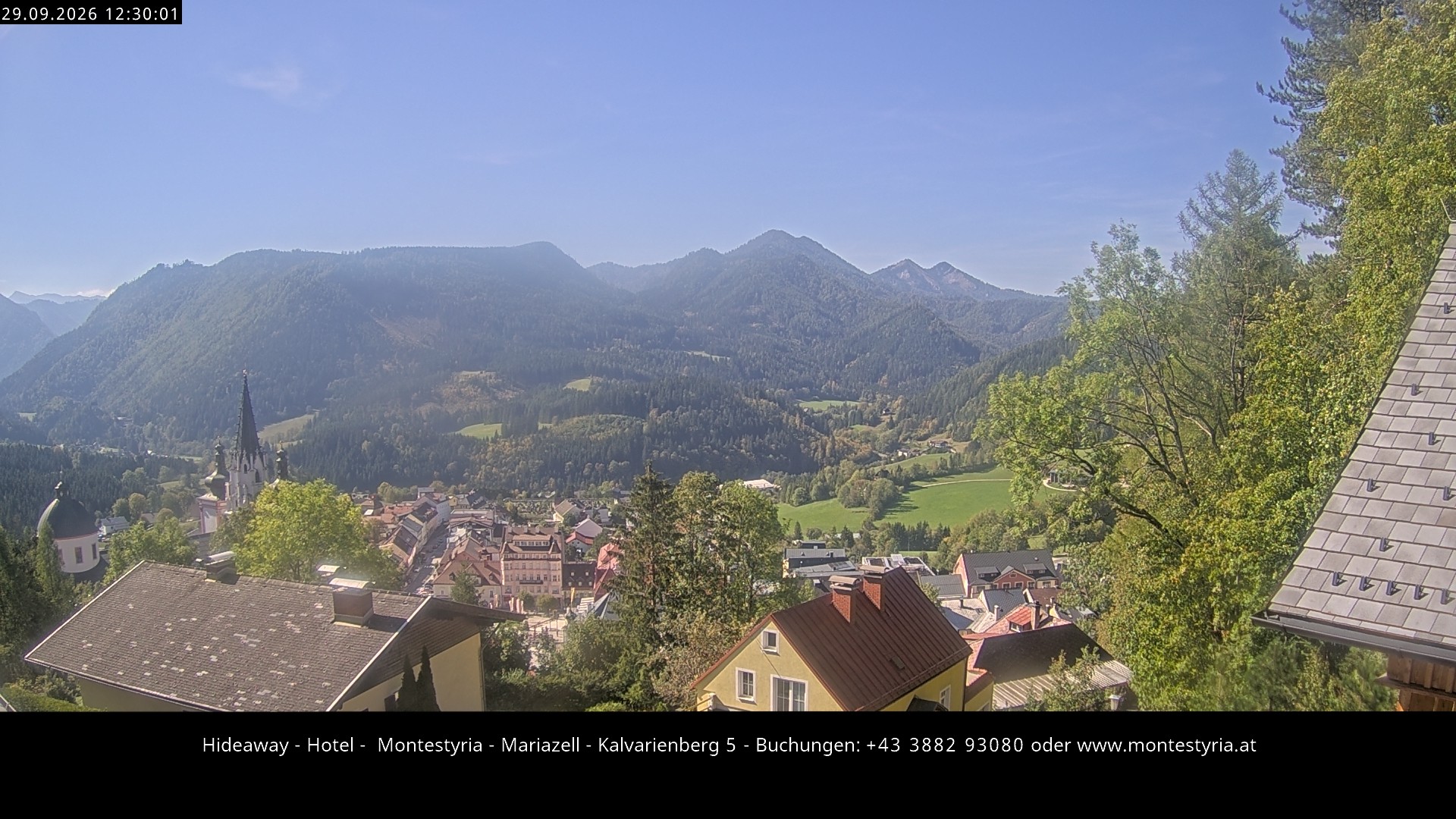 Archiv Foto Webcam Mariazell - Kalvarienberg