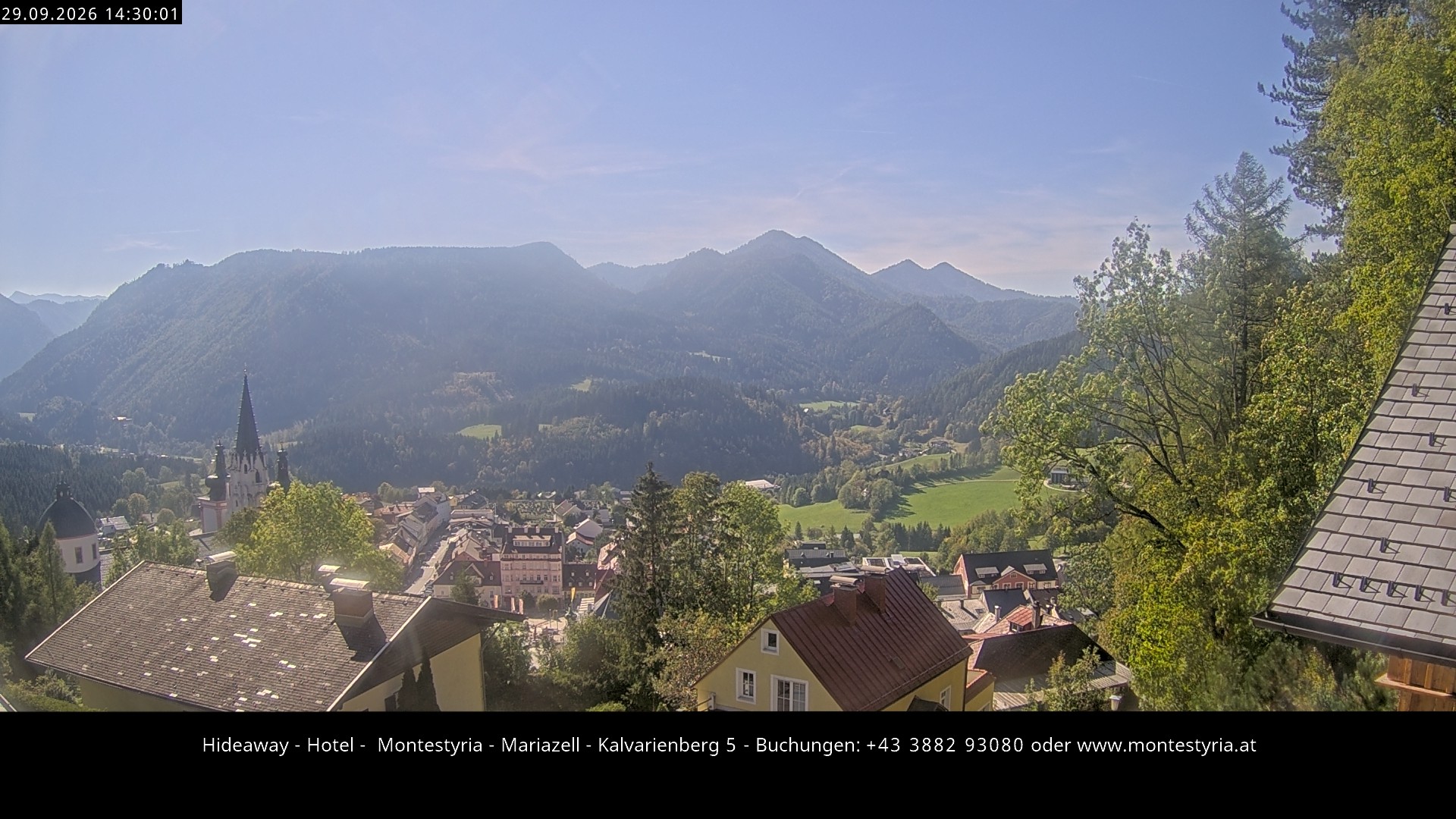 Archiv Foto Webcam Mariazell - Kalvarienberg