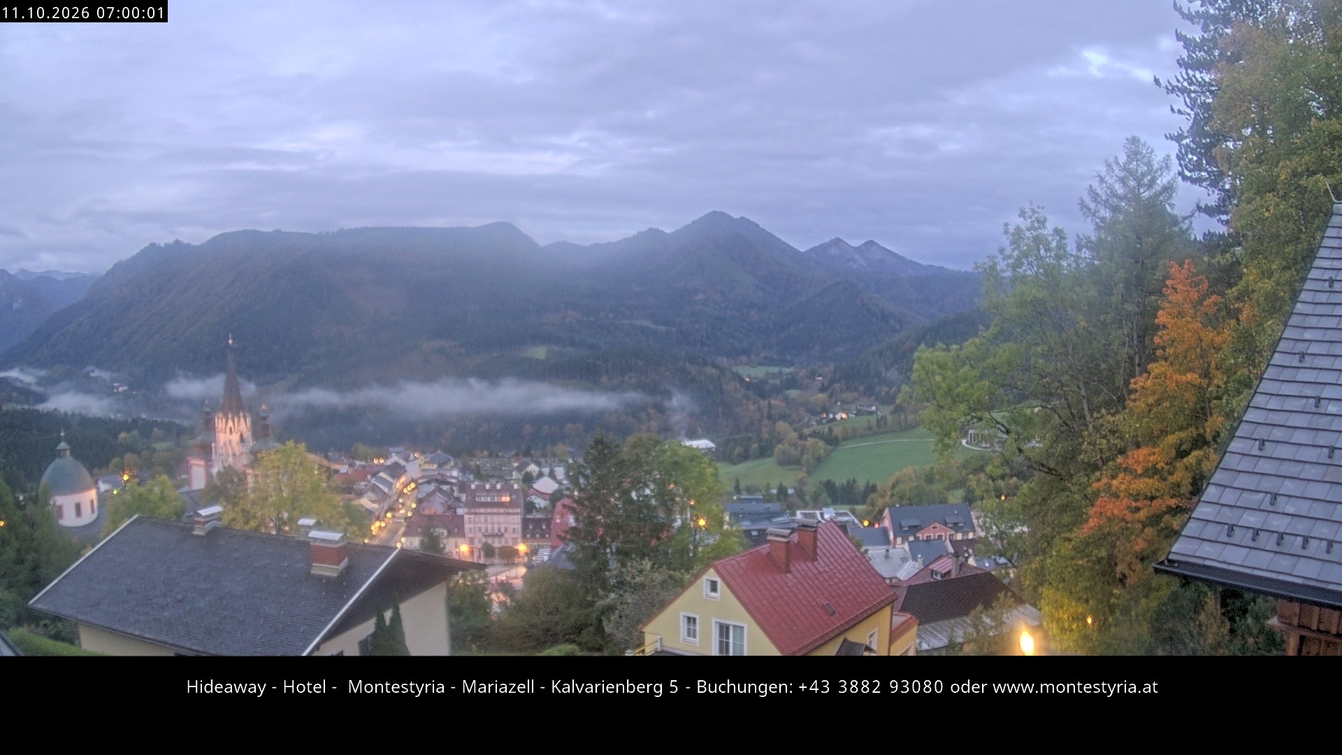 Archiv Foto Webcam Mariazell - Kalvarienberg