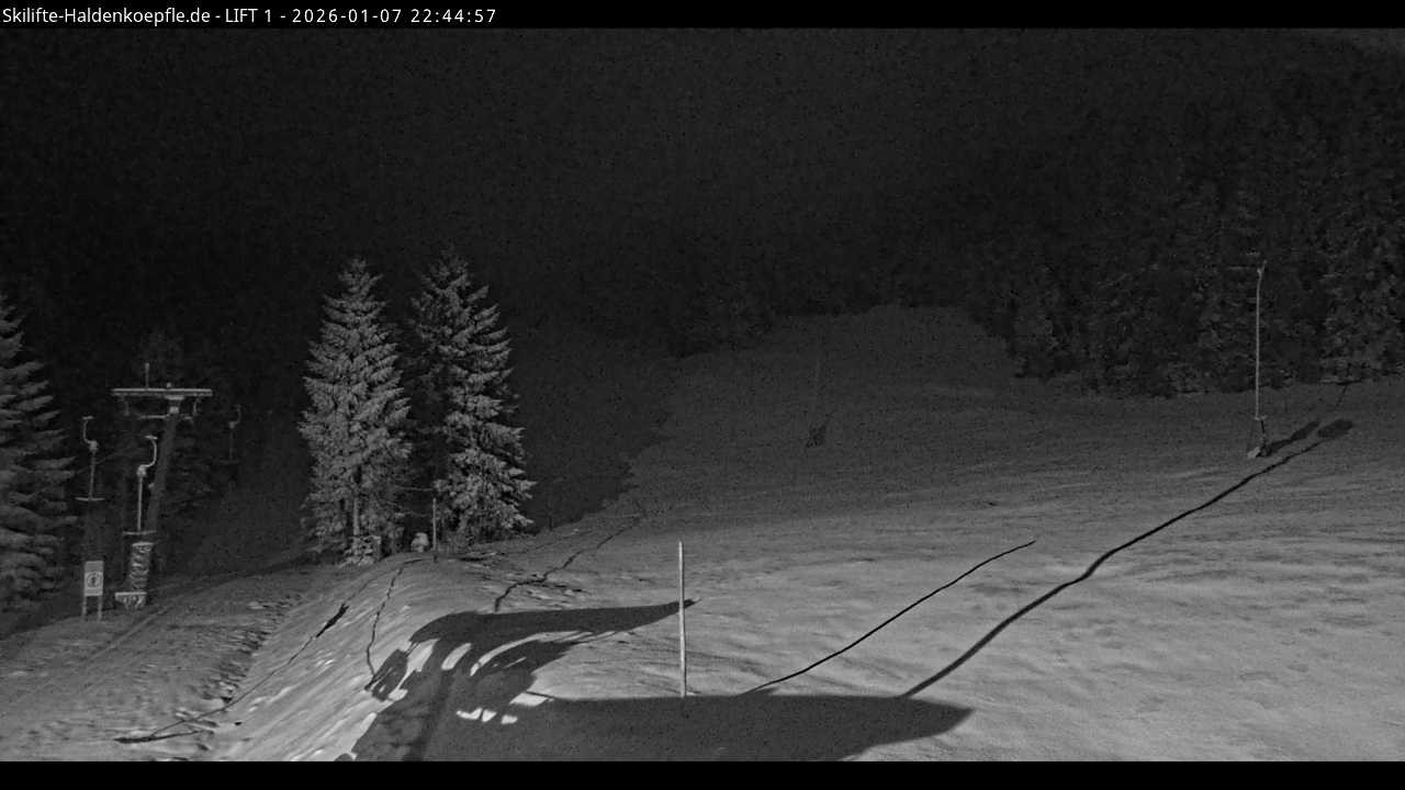 Archiv Foto Webcam Haldenköpfle - Blick auf Lift1