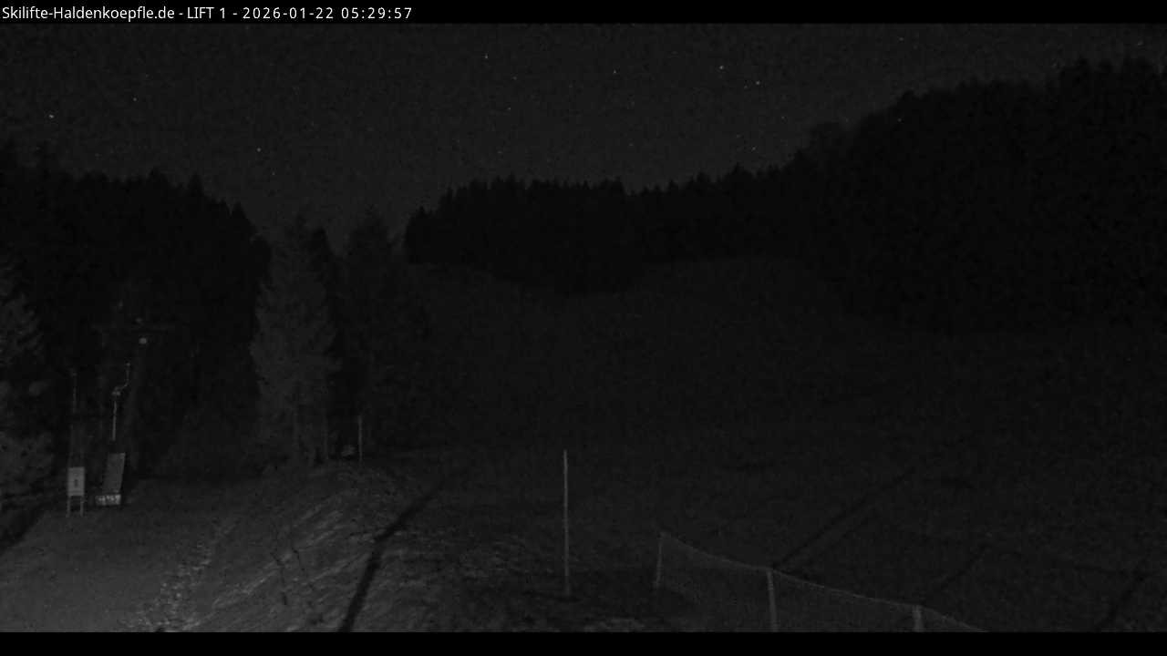 Archiv Foto Webcam Haldenköpfle - Blick auf Lift1
