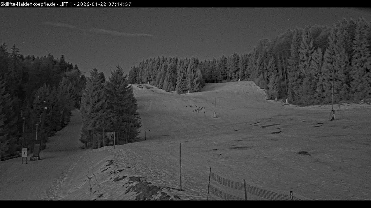 Archiv Foto Webcam Haldenköpfle - Blick auf Lift1