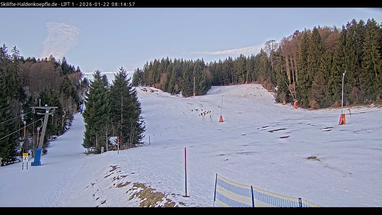 Archiv Foto Webcam Haldenköpfle - Blick auf Lift1