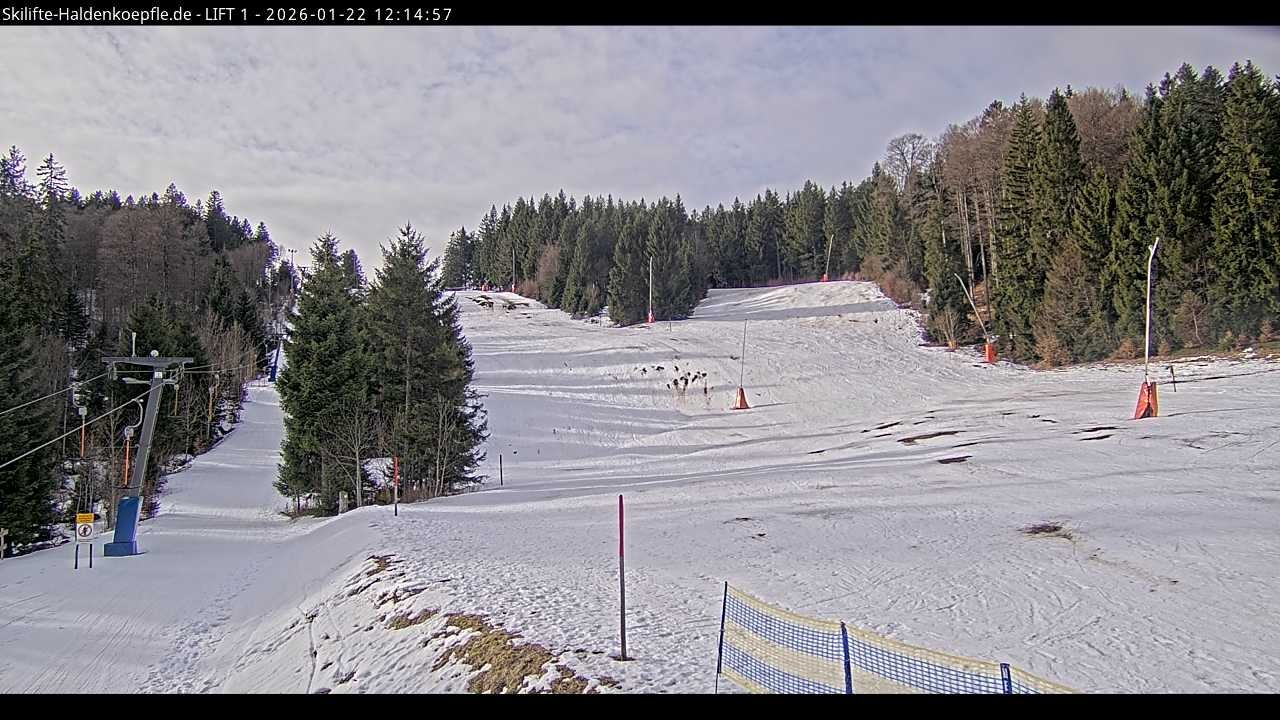 Archiv Foto Webcam Haldenköpfle - Blick auf Lift1
