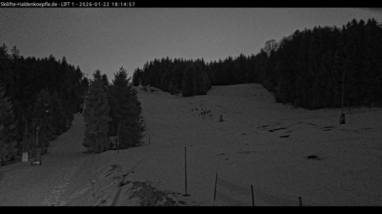 Archiv Foto Webcam Haldenköpfle - Blick auf Lift1