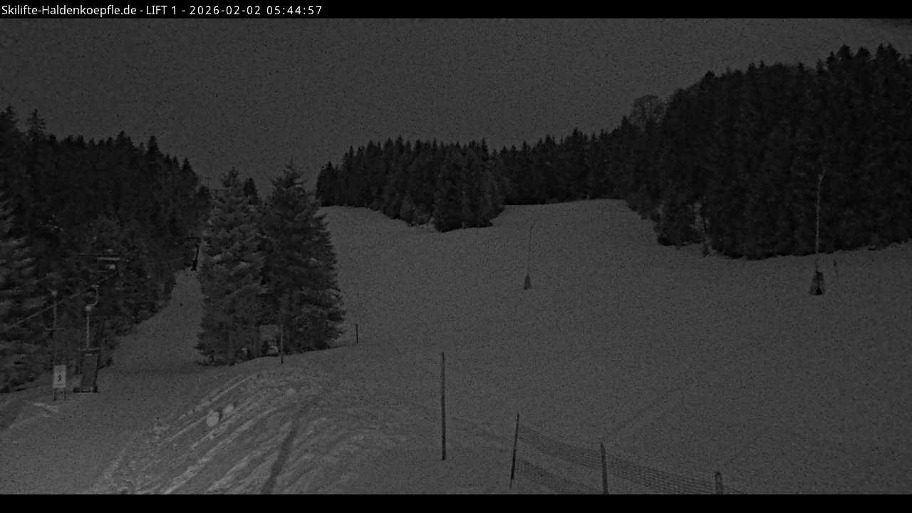 Archiv Foto Webcam Haldenköpfle - Blick auf Lift1