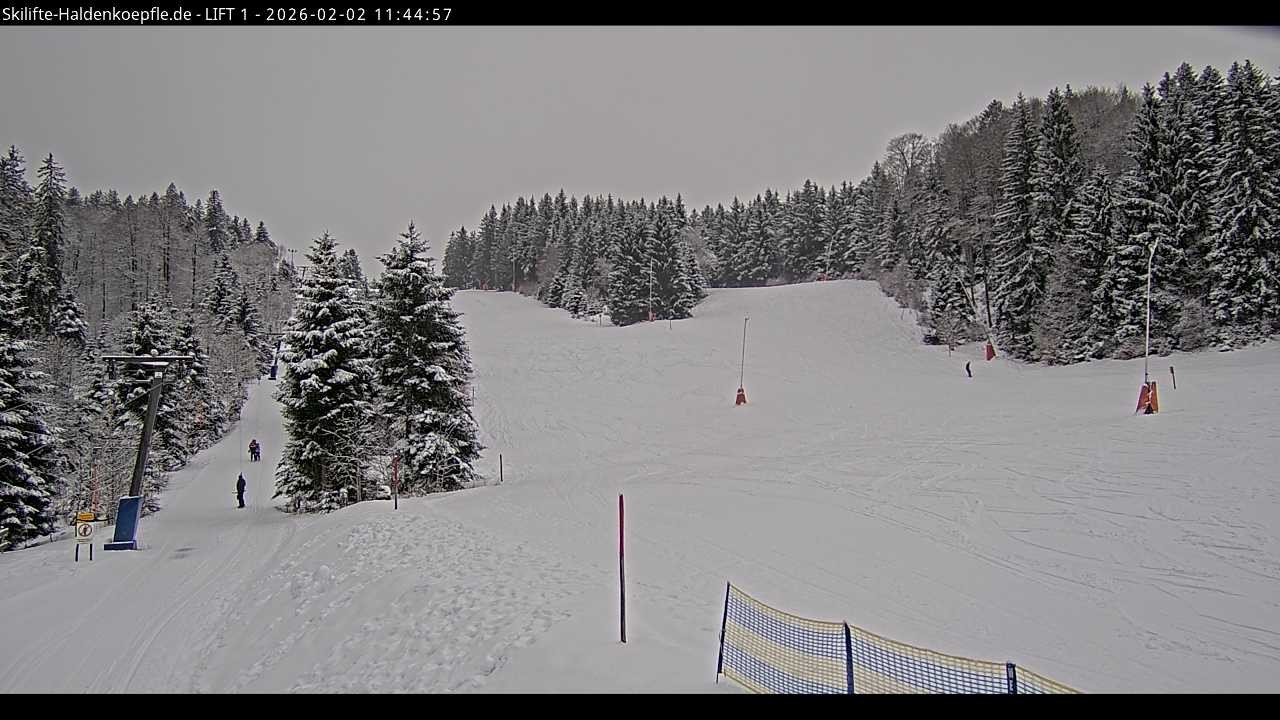 Archiv Foto Webcam Haldenköpfle - Blick auf Lift1