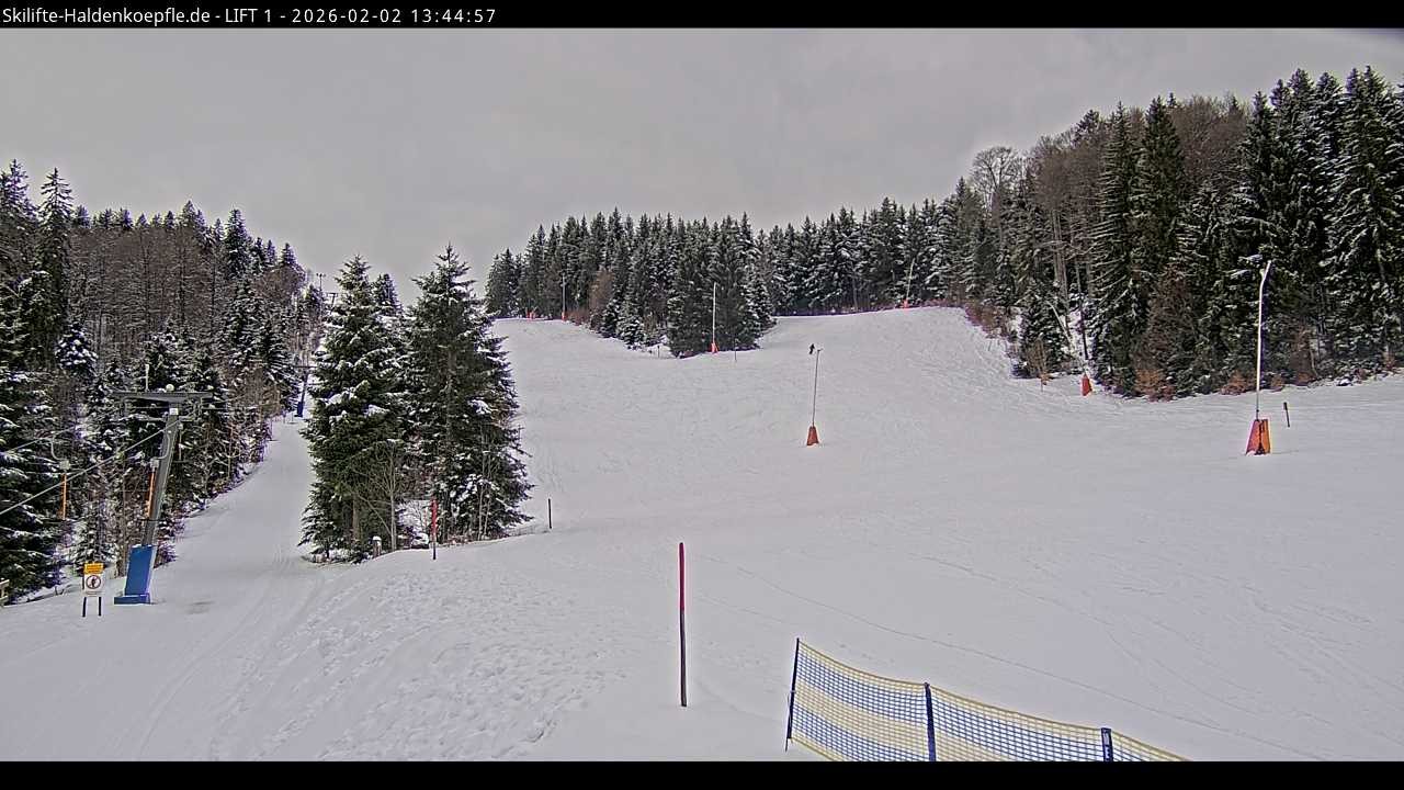 Archiv Foto Webcam Haldenköpfle - Blick auf Lift1
