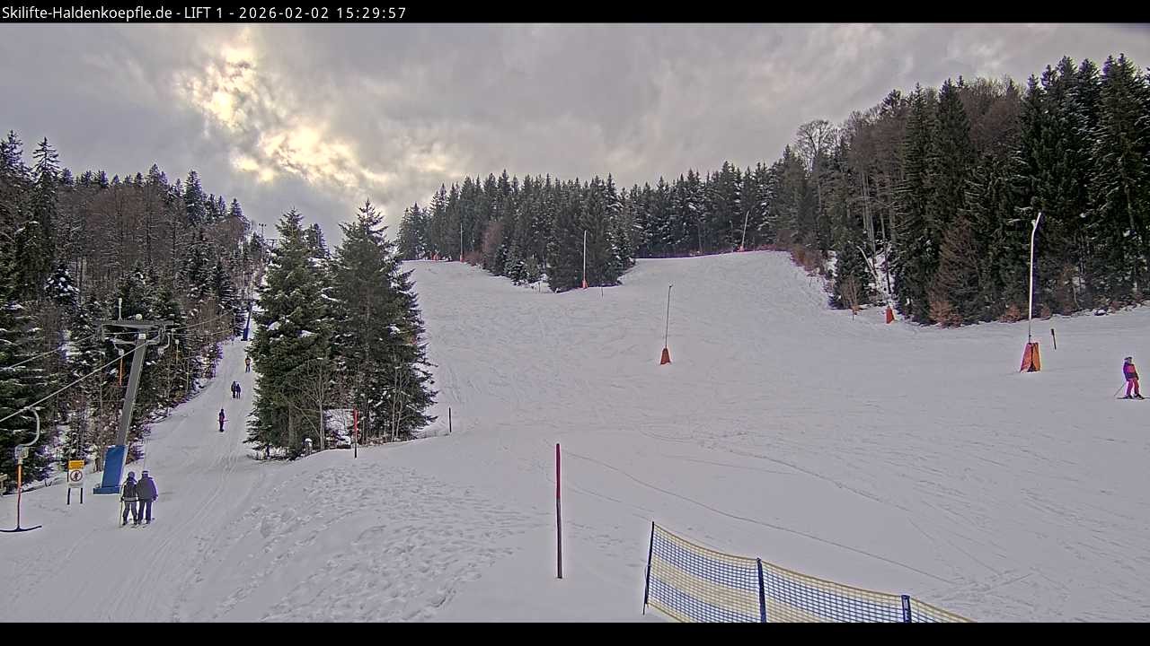 Archiv Foto Webcam Haldenköpfle - Blick auf Lift1