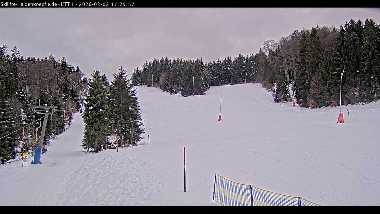 Archiv Foto Webcam Haldenköpfle - Blick auf Lift1