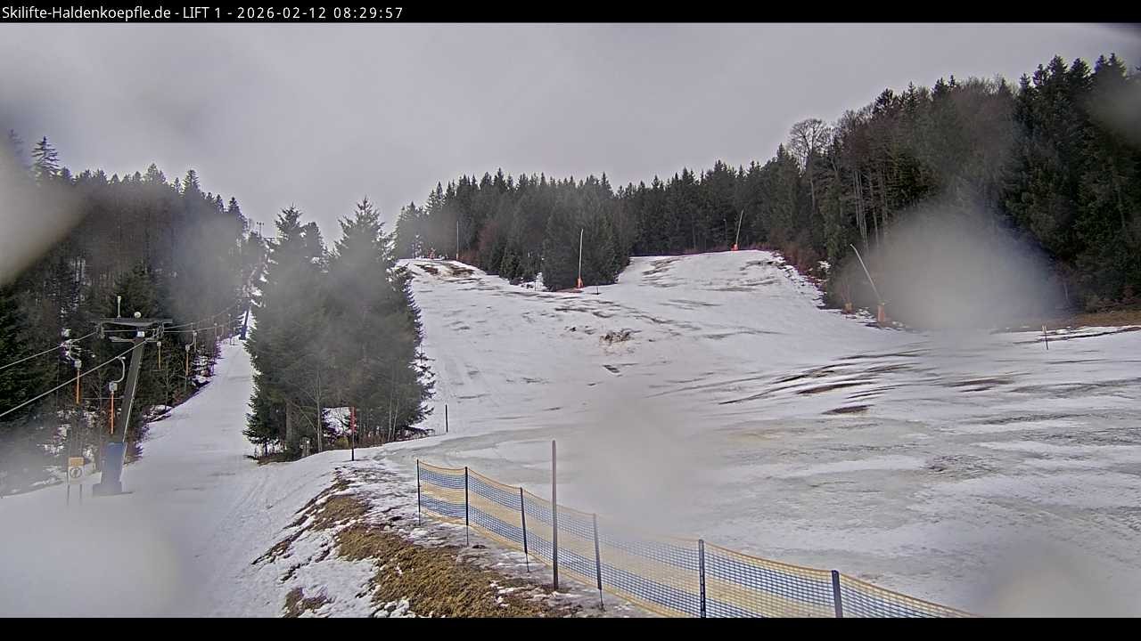 Archiv Foto Webcam Haldenköpfle - Blick auf Lift1