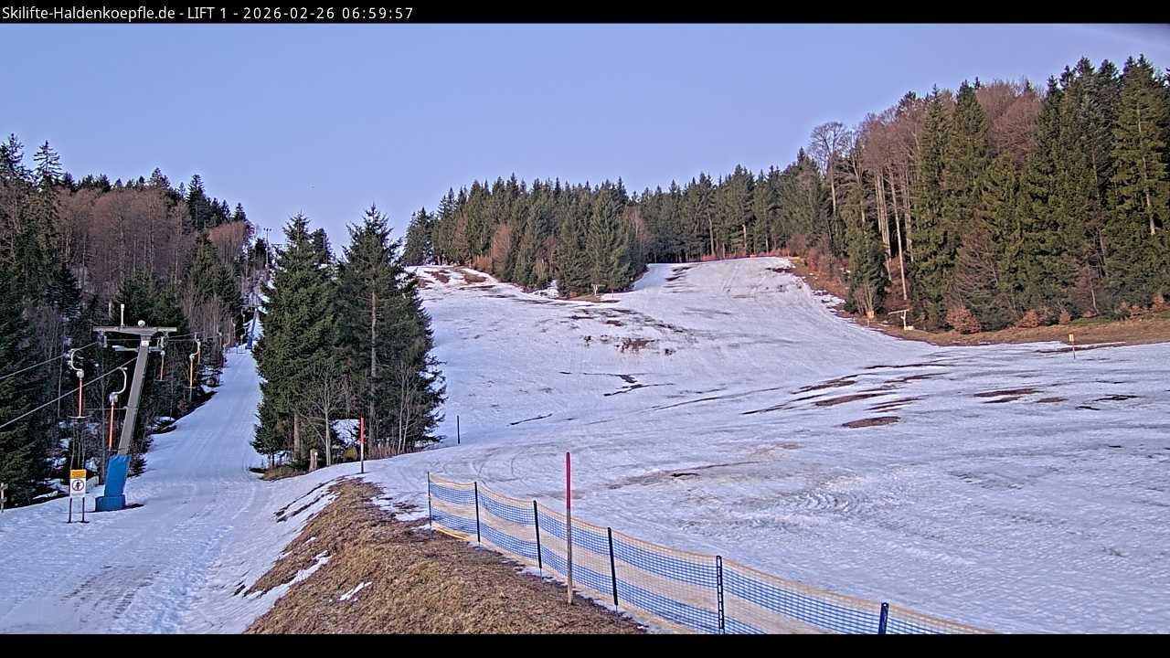 Archived image Webcam Haldenköpfle mountain - Lift 1