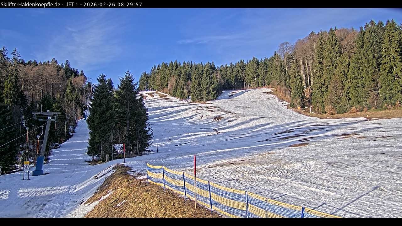 Archived image Webcam Haldenköpfle mountain - Lift 1
