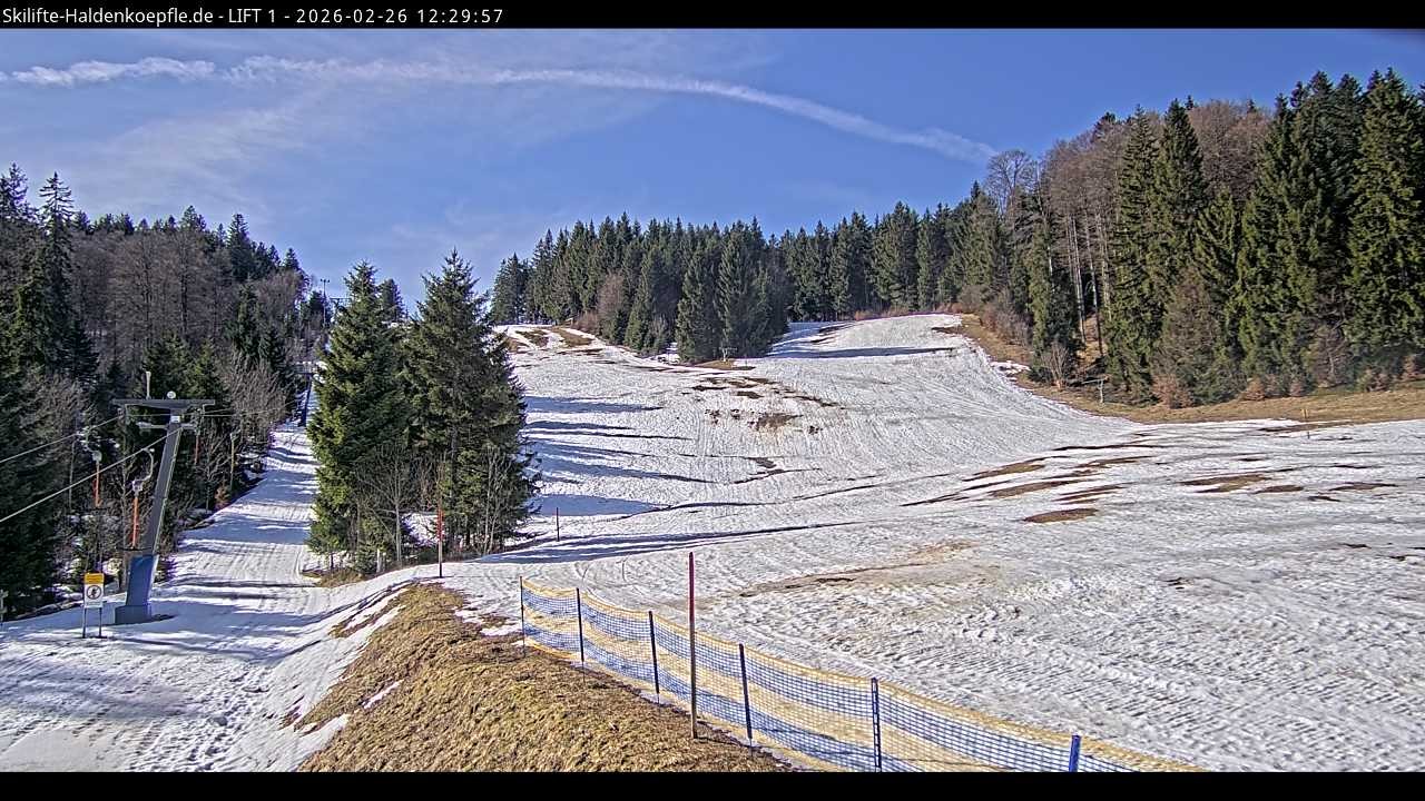 Archived image Webcam Haldenköpfle mountain - Lift 1
