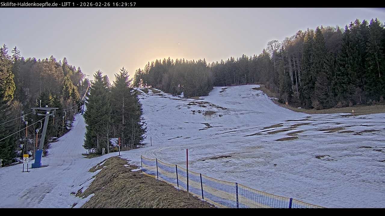 Archived image Webcam Haldenköpfle mountain - Lift 1