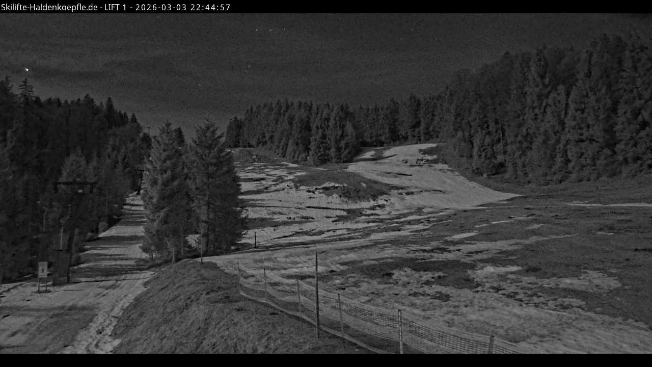 Archiv Foto Webcam Haldenköpfle - Blick auf Lift1