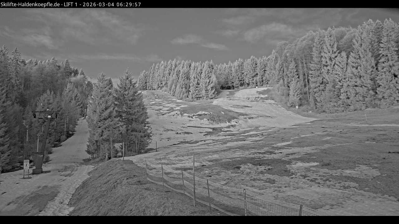 Archiv Foto Webcam Haldenköpfle - Blick auf Lift1