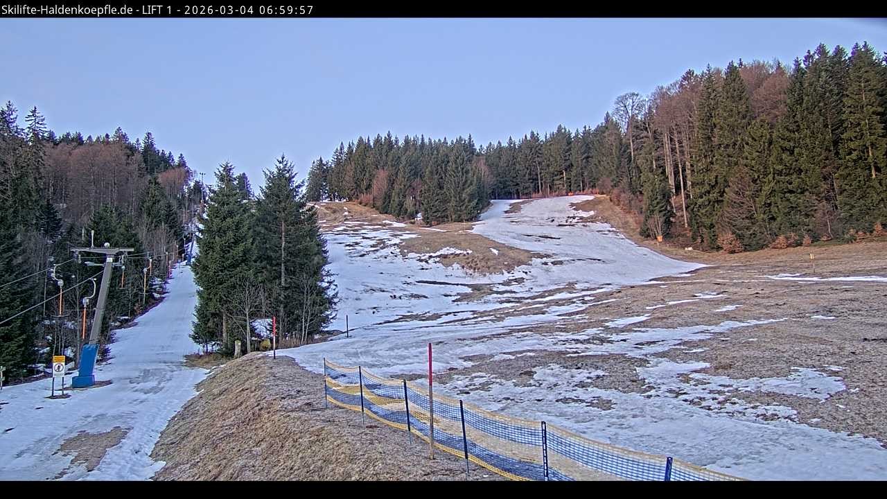 Archiv Foto Webcam Haldenköpfle - Blick auf Lift1