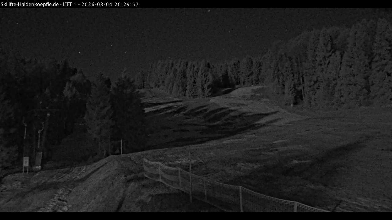 Archiv Foto Webcam Haldenköpfle - Blick auf Lift1