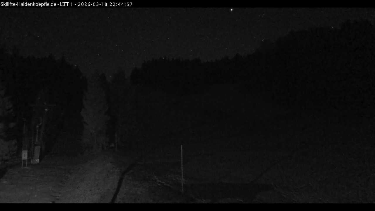 Archiv Foto Webcam Haldenköpfle - Blick auf Lift1