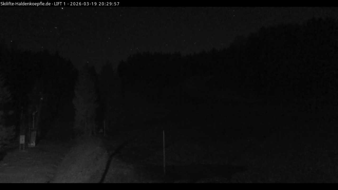 Archiv Foto Webcam Haldenköpfle - Blick auf Lift1