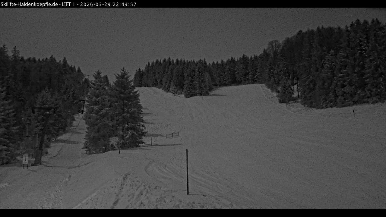 Archiv Foto Webcam Haldenköpfle - Blick auf Lift1