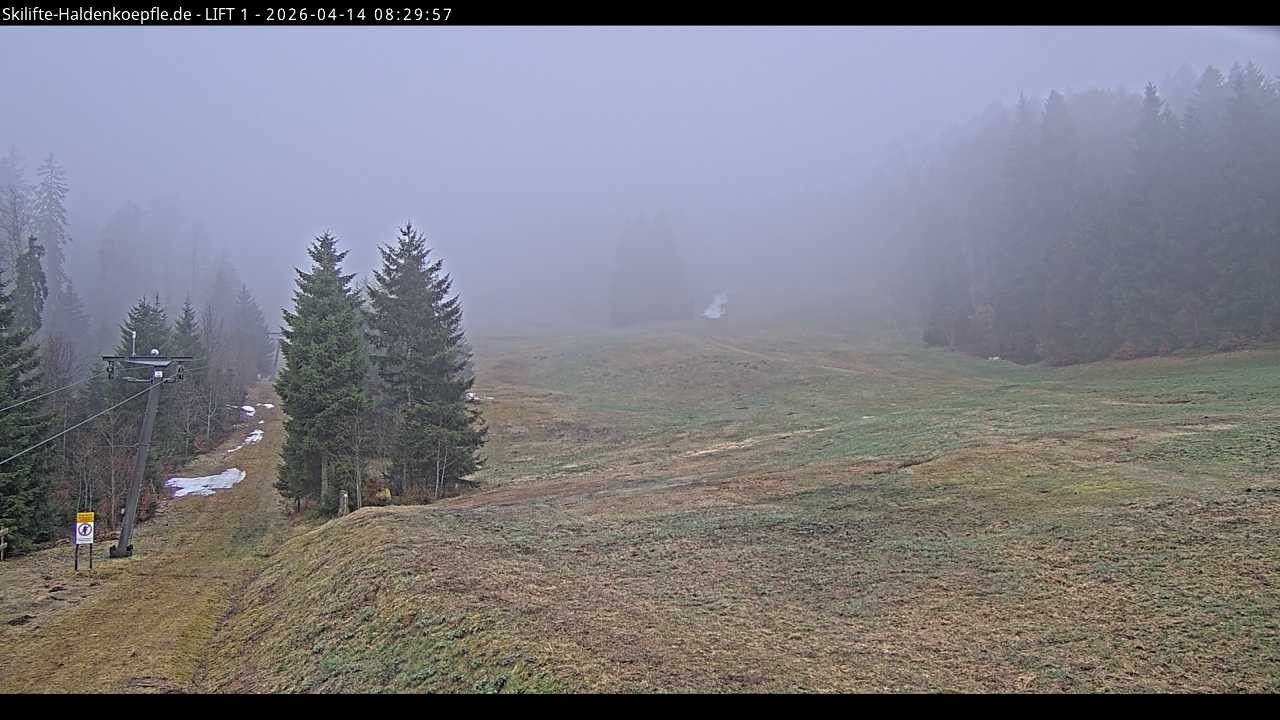 Archiv Foto Webcam Haldenköpfle - Blick auf Lift1