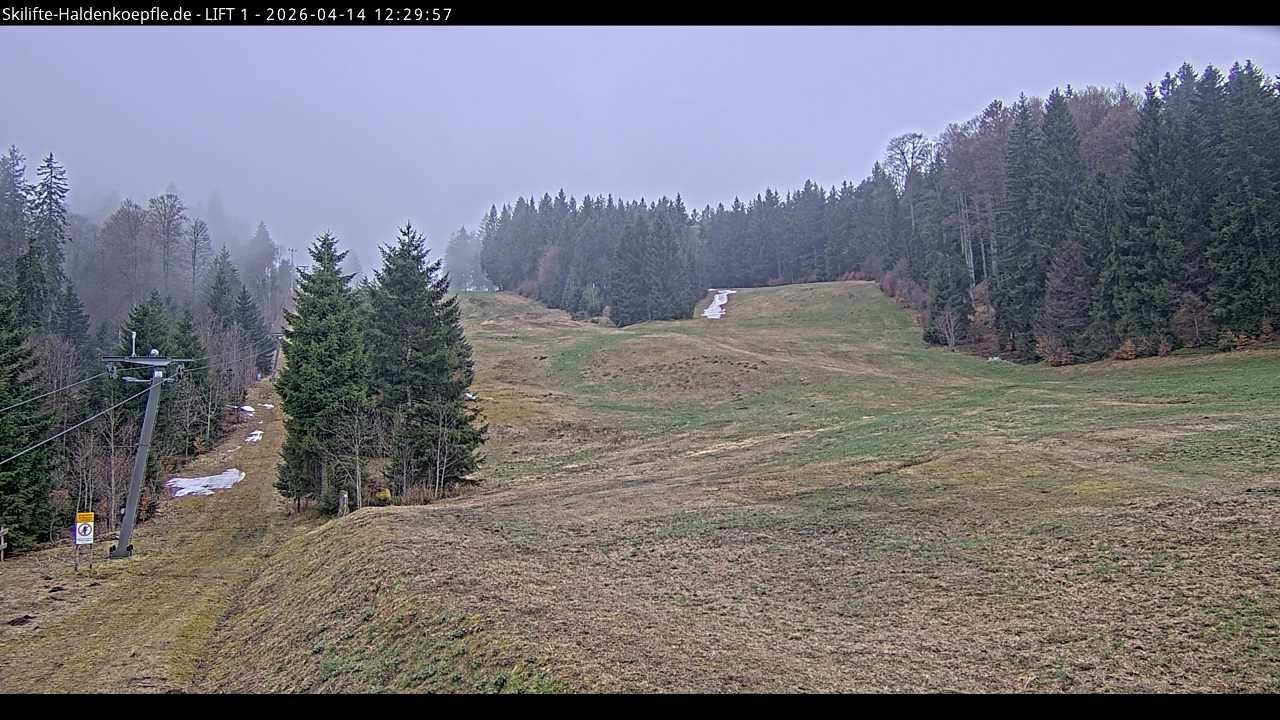 Archiv Foto Webcam Haldenköpfle - Blick auf Lift1