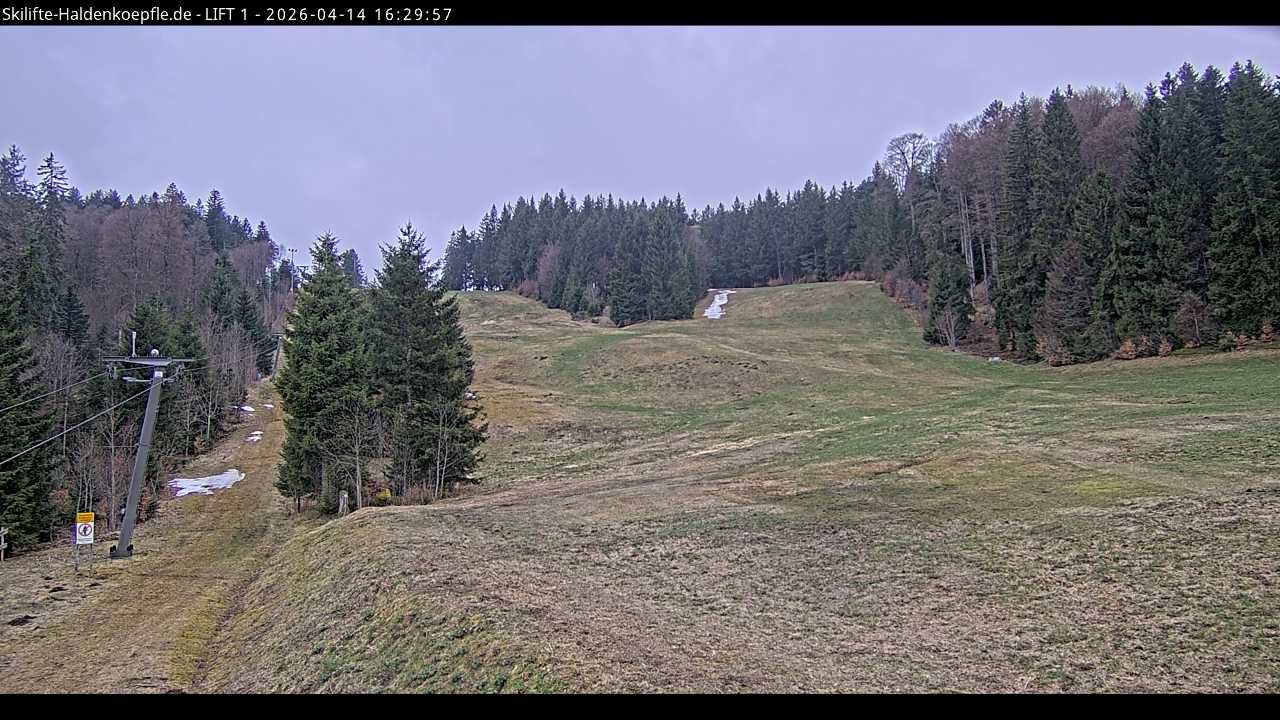 Archiv Foto Webcam Haldenköpfle - Blick auf Lift1