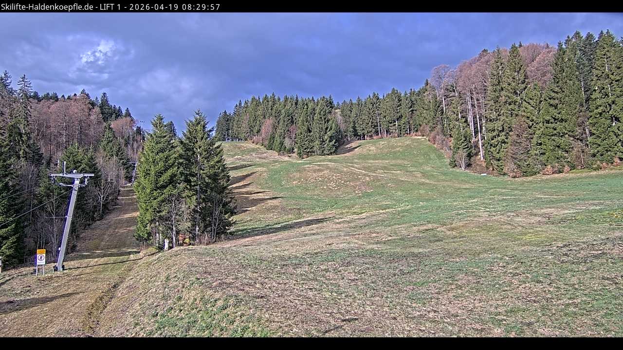 Archiv Foto Webcam Haldenköpfle - Blick auf Lift1