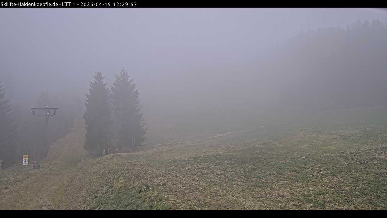 Archiv Foto Webcam Haldenköpfle - Blick auf Lift1