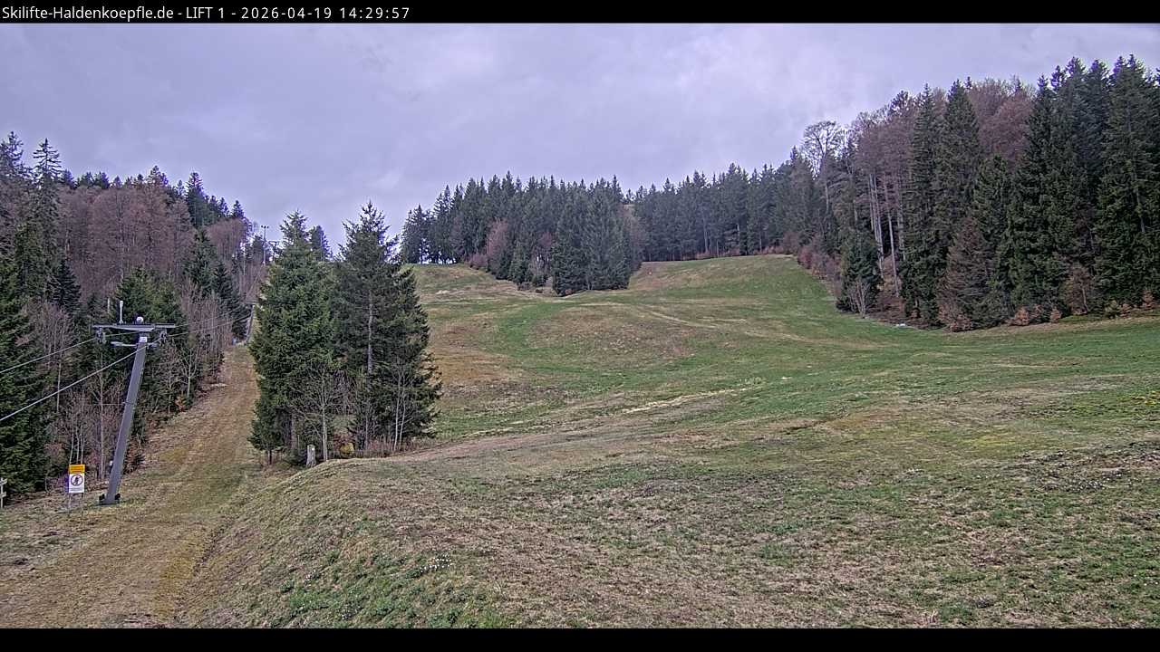 Archiv Foto Webcam Haldenköpfle - Blick auf Lift1