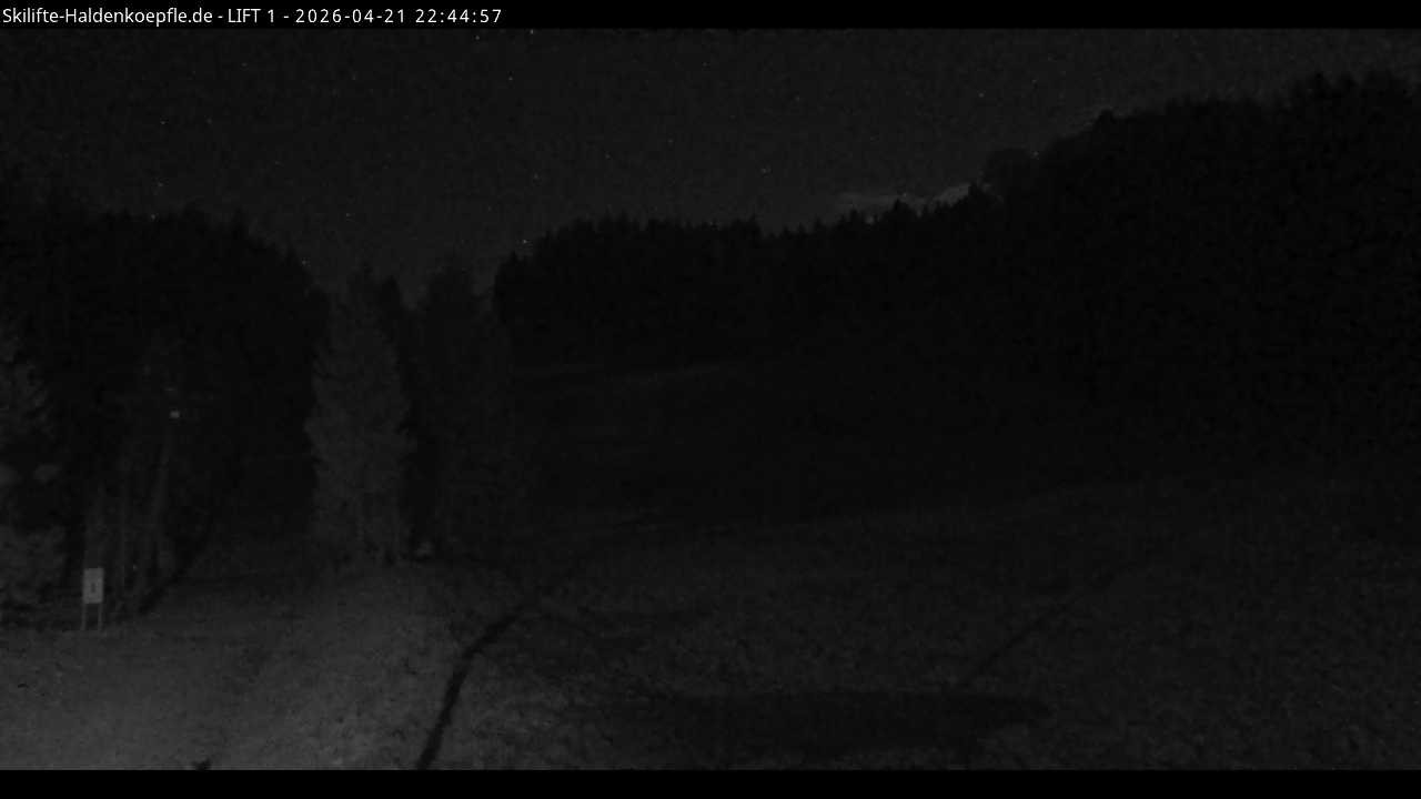 Archiv Foto Webcam Haldenköpfle - Blick auf Lift1