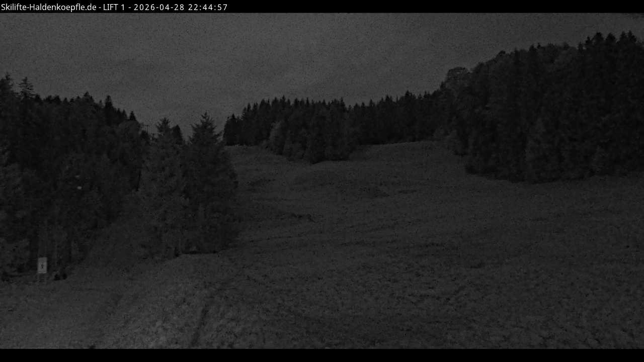 Archiv Foto Webcam Haldenköpfle - Blick auf Lift1