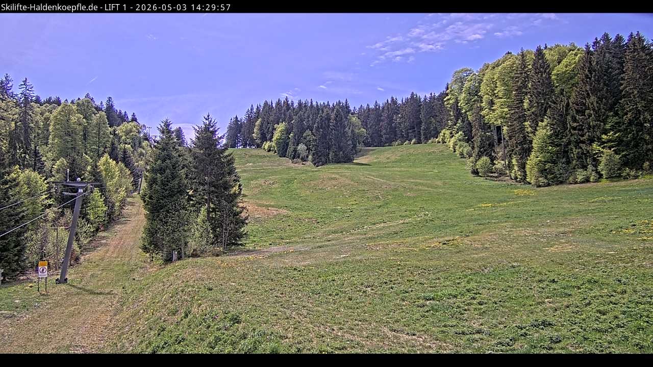 Archived image Webcam Haldenköpfle mountain - Lift 1