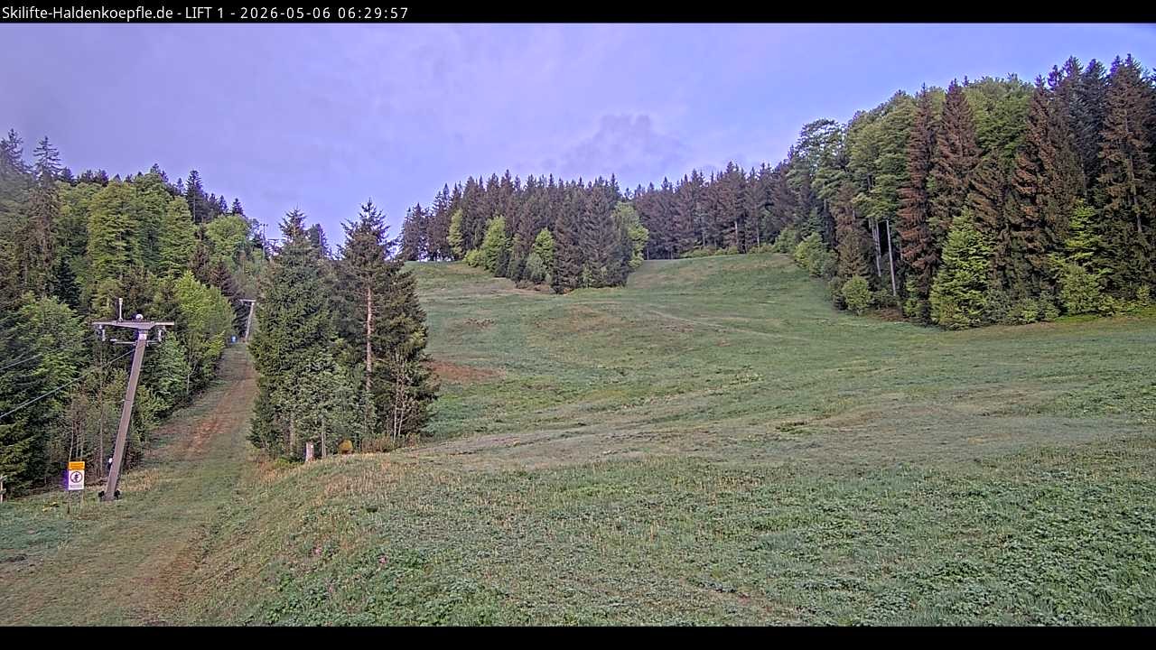 Archived image Webcam Haldenköpfle mountain - Lift 1