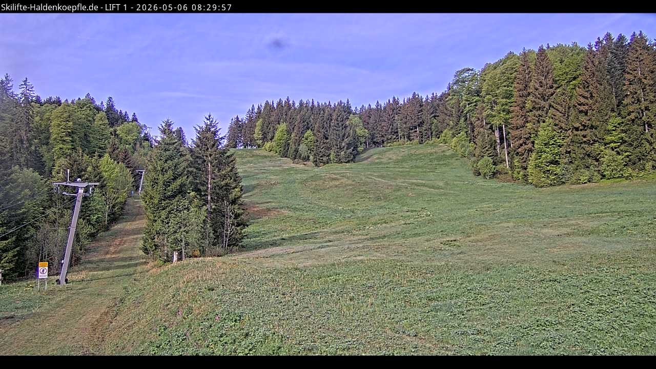 Archived image Webcam Haldenköpfle mountain - Lift 1