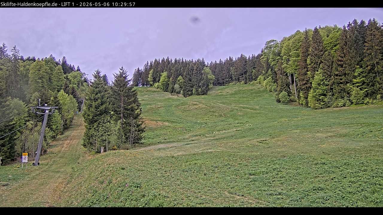 Archived image Webcam Haldenköpfle mountain - Lift 1