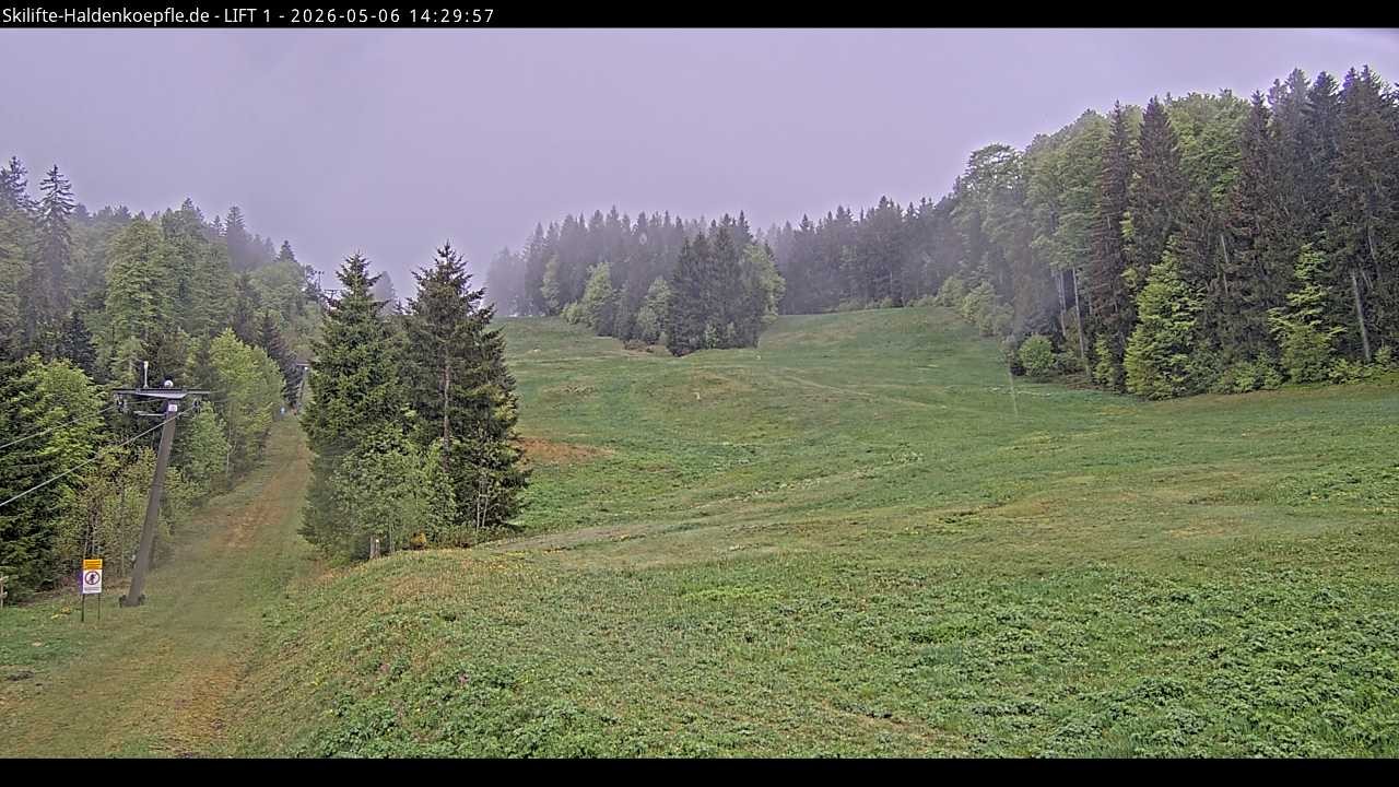 Archived image Webcam Haldenköpfle mountain - Lift 1